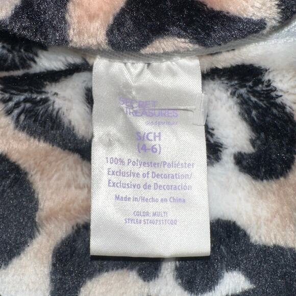 Secret Treasures Women’s Leopard Print Fleece Pullover Sweatshirt Size S - Picture 7 of 8